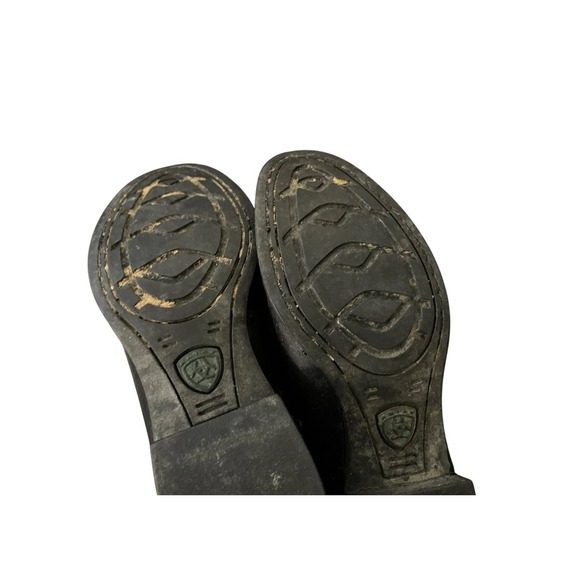 Ariat Heritage Roper Black Leather Western Cowboy Boots Women's 6.5B - Picture 3 of 10